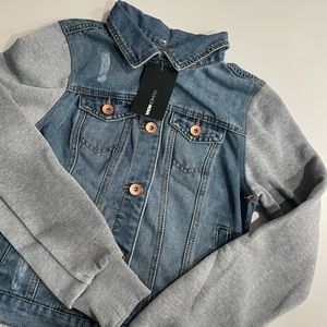 Fashion Nova Distressed Denim Jacket